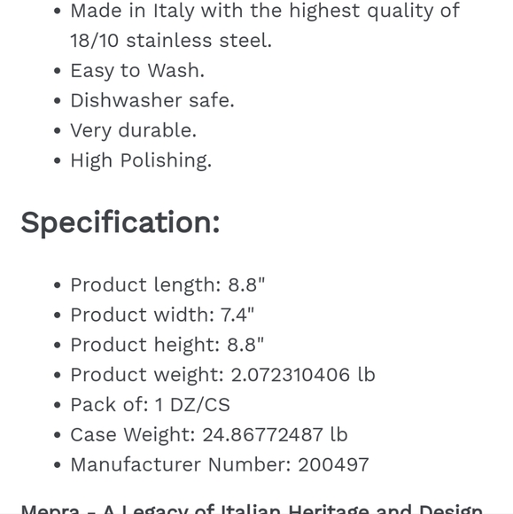 Mepra Grand Hotel Italian cruet & salt cellar set new luxury for your ta… - Picture 2 of 8